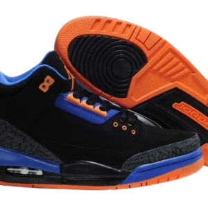 Nike Air Jordan 3 Negras (suela naranja)